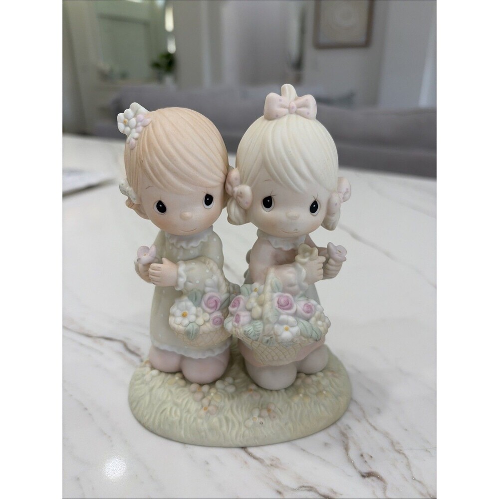 Retired Precious Moments To My Forever Friend Figurine 100072 Flowers 1985
